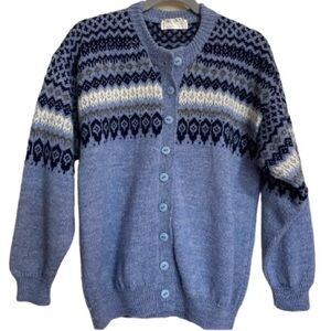 Wool Ski Sweater Heavy Zealand Jumpers M/L